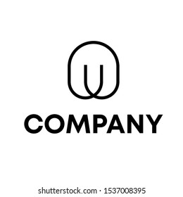 Letter U Modern Logo Design Template sign vector Unique