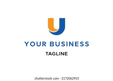 Letra U logotipo moderno. Sencillo, buen emparejamiento de colores, aspecto profesional. Muy adecuado para empresa, abogado o marca personal 