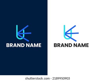 letra u y una plantilla de diseño de logotipo moderna