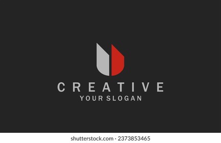 Letter U modern logo design template elements