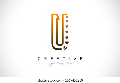 Letter U Modern Trendy Design Logo Concept. Creative look Icon Logo with gradient style Vector Illustration.