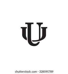 letter U and U monogram logo