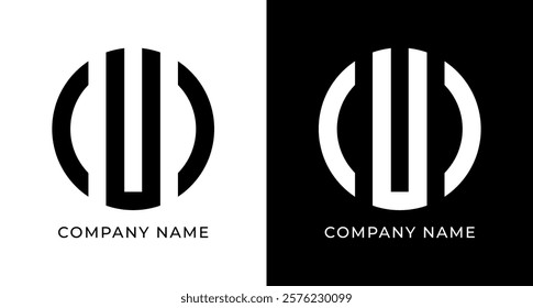 Letter U Monogram Logo for Luxury Branding