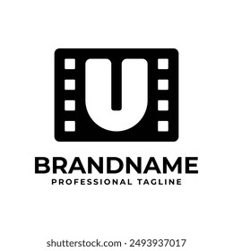 Letter U Movie Logo, Perfect for Film Production Studios