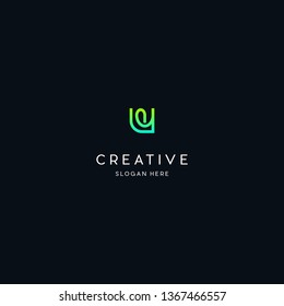 Letter U Naturally Creative Business Logo Design