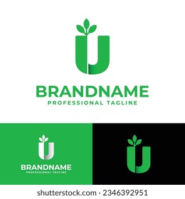 Letter U Nature Logo, suitable for any business related to Nature with U initial.