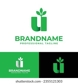 Letter U Nature Logo, suitable for any business related to Nature with U initial.