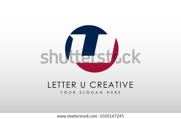 Letter U Negative Space Logo Design Stock Vector Royalty Free Letter U Negative Space Logo Design Stock Vector Royalty Free