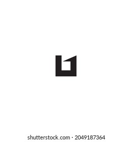 letra U, número 1 símbolo sencillo vector