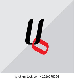 Letter U O logo