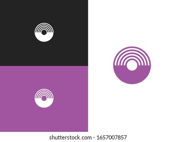 Letter U and O logo template. Corporate identity design element. Abstract logo for business company.