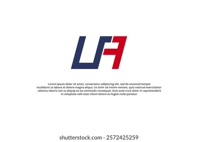 letter u s a american modern logo design