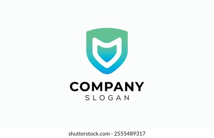 Letter U Security And Protection Symbol Logo Design.