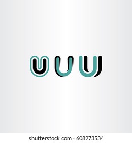 letter u set logo vector icons design