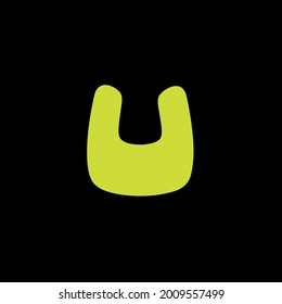 letter u, simple and minimalistic, but has a strong character