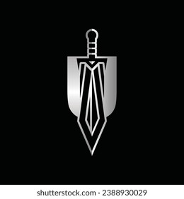 Letter U Sword weapon logo vector illustration, abstract vector illustration, Daggers and Knifes, logotype element for template.