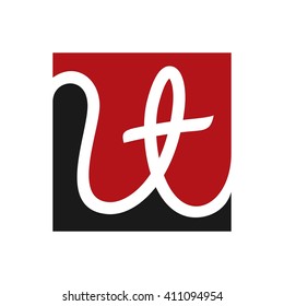 letter U and T logo vector.