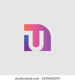  letter U tech logo design template, U tech logo, U technology vector