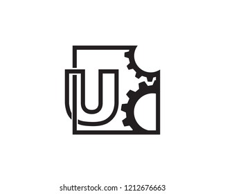 Letter U Technology Logo Template Design Vector, Emblem, Concept Design, Creative Symbol, Icon