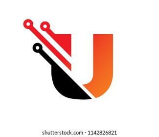 Letter U Template Design Vector, Emblem, Concept Design, Creative Symbol, Icon