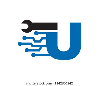 Letter U Template Design Vector, Emblem, Concept Design, Creative Symbol, Icon