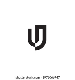 Letter U or UJ logo or icon design