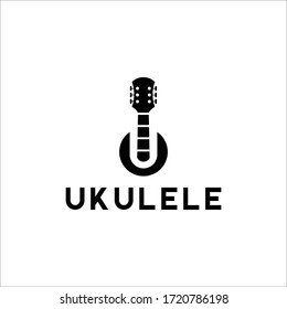 letter u ukulele vector logo graphic abstract