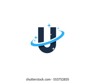 Letter U Universe Logo Design Element