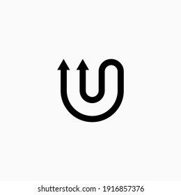 
letter U upline logo. Template elements - vector sign