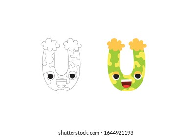 Letter U Vector Icon Illustration Bundle