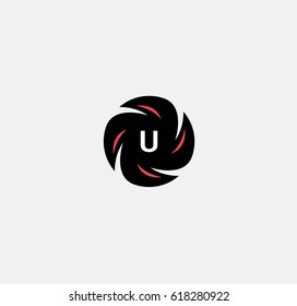 the letter u vector logo