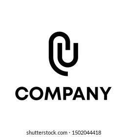 letter U vector logo design