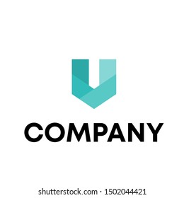 letter U vector logo design