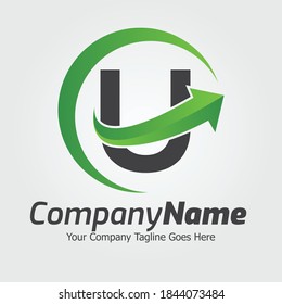 Letter U vector logo template, Colorful Letter U logo, Financial Company Logo, Financial Institute Advisors Logo Design Template Vector Icon