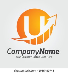 Letter U vector logo template, Colorful Letter U logo, Financial Company Logo, Financial Institute Advisors Logo Design Template Vector Icon