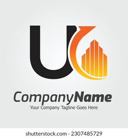 Letter U vector logo template, Colorful Letter U logo, Financial Company Logo, Financial Institute Advisors Logo Design Template Vector Icon