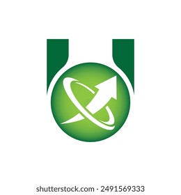 Letter U vector logo template, Colorful Letter U logo, Financial Company Logo, Financial Institute Advisors Logo Design Template Vector Icon