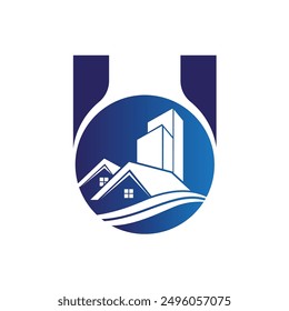 
Letter U vector logo template, Colorful Letter U logo, Real Estate, Building and Construction Logo Design Template Vector Icon
