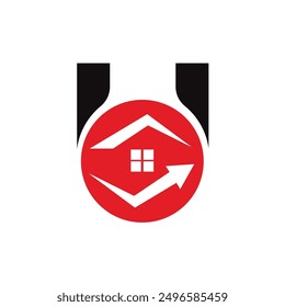 Letra U Vector logo Plantilla, Colorido Letra U logo, Bienes Raíces, Construcción y Construcción Logotipo Diseño Vector de Plantilla Icono
