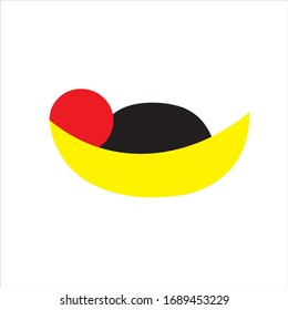 Signo vectorial de letra U. Icono de símbolo Hand Ok. Logotipo de idea de espacio negativo. Plantilla de diseño del logo de conejo conejo conejo.
