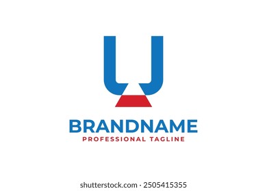 Letter U Video Camera Logo, suitable for any broadcast business with U initial