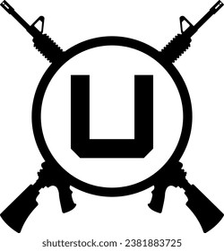 Logo-Design für Buchstaben u