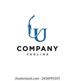 Letter U Welding logo icon vector template.eps