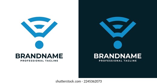 Letter U WiFi Logo, suitable for any business related to Signal, Wifi, Sound or other with U initials.