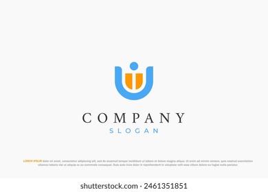 logotipo de letter u worker Minimum