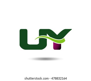 Letter U and Y monogram logo
