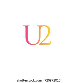 Letter U2 element logo