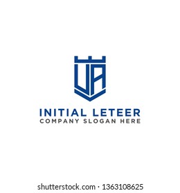 Letter UA Initial icon / logo design Monogram inspiration. - vector