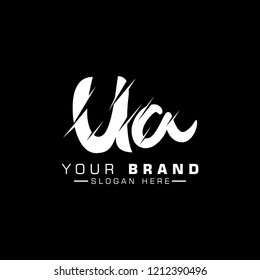 Letter UA Logo Design Vector Template