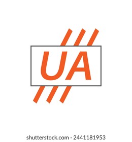 letter UA logo. UA. UA logo design vector illustration for creative company, business, industry
